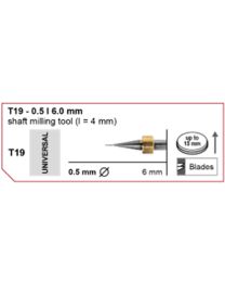 Imes-Icore - Shaft Milling Tool Universal - Ø 0.5 mm - T19 - Shaft 6 mm