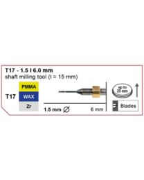 Imes-Icore - Shaft Milling Tool - Ø 1.5 mm - T17 - Shaft 6 mm