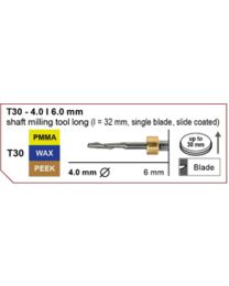 Imes-Icore - Shaft Milling Tool - Ø 4.0 mm - T30 - Shaft 6 mm