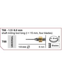 Imes-Icore - Shaft Milling Tool Long - Ø 1.5 mm - T68 - Shaft 6 mm