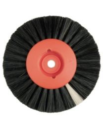 Hatho - Lathe Brush - Black - 4 Rows Flat - Ø 80 mm - (12 pcs)