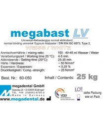 Megadental - Megabast LV - White - Class 2 - Slow Binding - (25 kg)