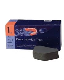 Cavex - Individual Trays Uppers Plain - Grey - (100 pcs)