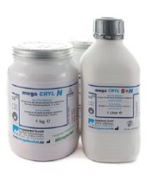 Megadental - Mega CRYL N - Cold Curing Resin & Liquid - (2 kg + 1 l)