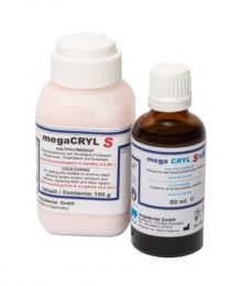 Megadental - Mega CRYL S Pink Veined - Test Package - (100 g / 50 ml)