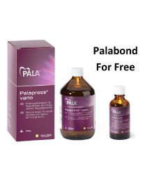 Kulzer - Palapress Vario Package + 1 Palabond For Free - Cold Curing Denture Acrylic & Liquid - (1 kg + 500 ml + 45 ml)