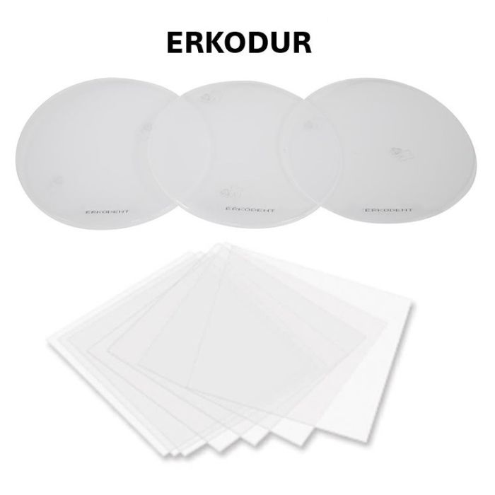 Erkodur transparent - plaque ronde 120mm